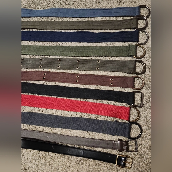 Men's Multi-Color Belt Set - Picture 2 of 4